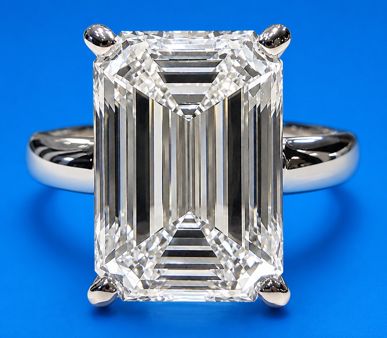 WE SHIP $12,300 IGI & UGL CERTS 8.06ct Lab Grown Diamond Ring G, VVS2 - Emerald Cut - New - photo 1
