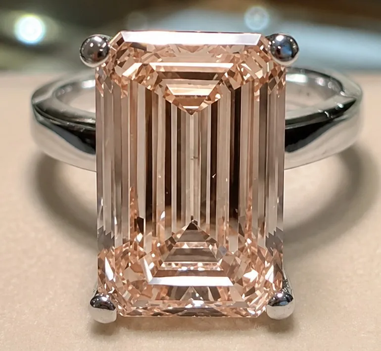 WE SHIP $19,000 IGI & UGL CERTS 10.01ct Lab Grown FANCY INTENSE PINK Diamond Ring VS2 - New