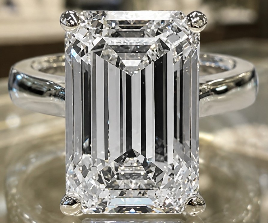WE SHIP $15,800 10.57ct Lab Grown Diamond Ring F, VVS2 - IGI & UGL CERTS New - photo 1