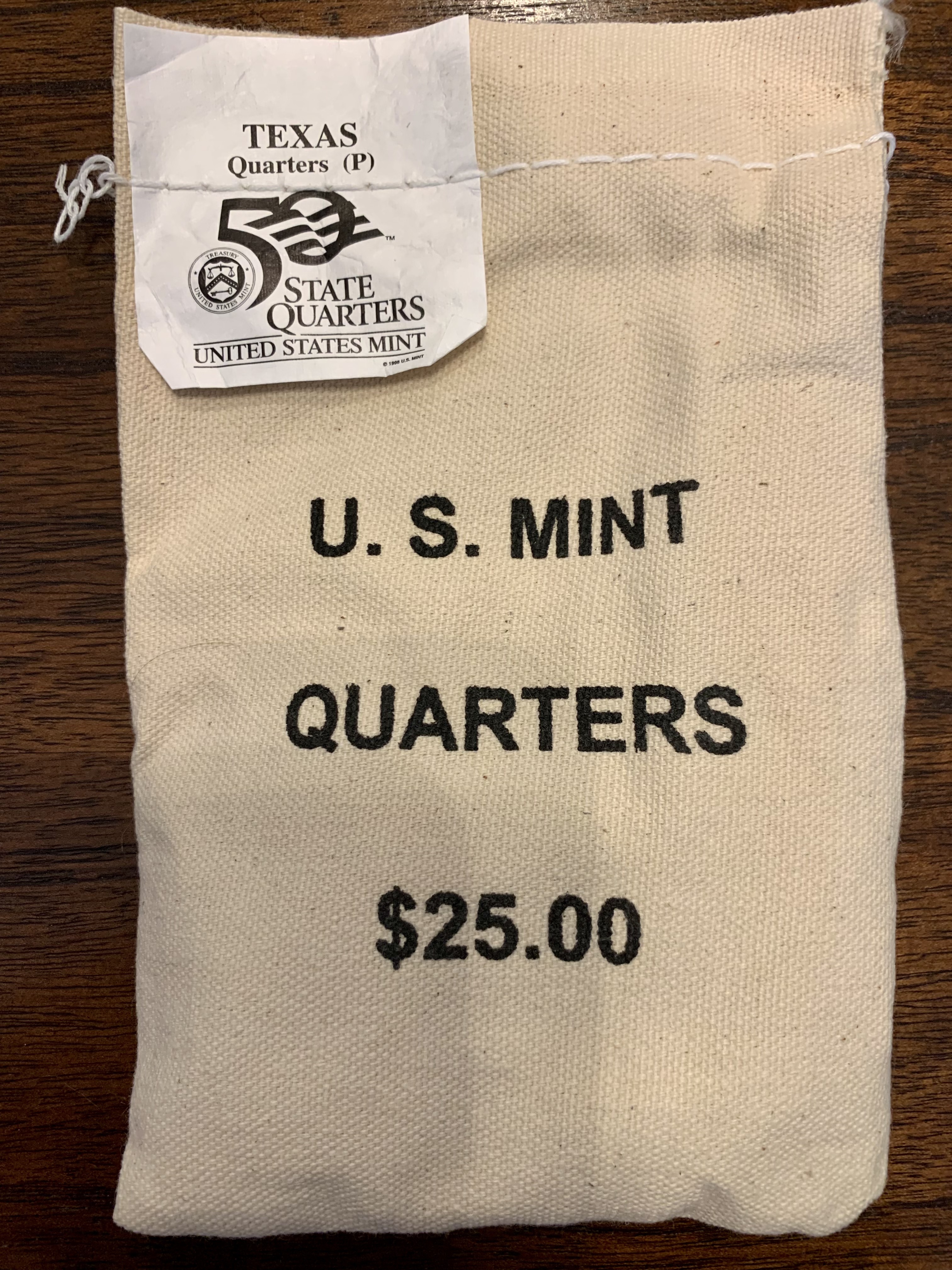 $1,000,000.00 Potential? Unopened Mint Bag - 2004P Texas Qtr Bag! - photo 1