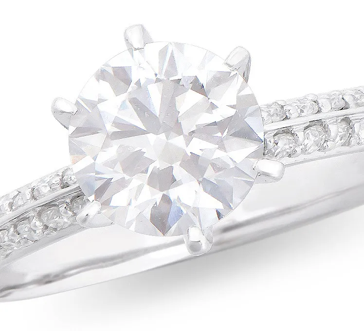 $11,895 Value! 1.38 Ctw IGI Certified Lab Diamonds E-F VVS 14K Designer Ring NEW