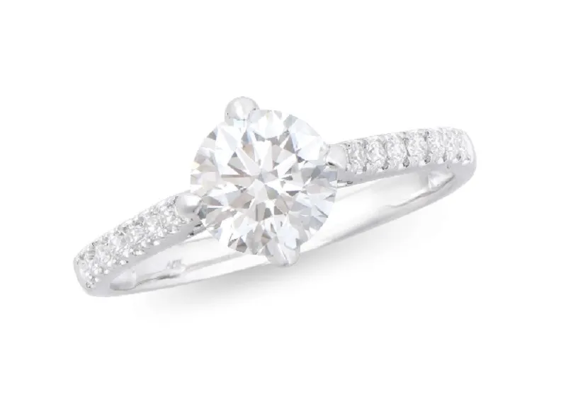 $10,895 Value! 1.35 Ctw IGI Certified Lab Grown Diamond 14K Gold Designer Ring E-F VVS NEW IDEAL Cut