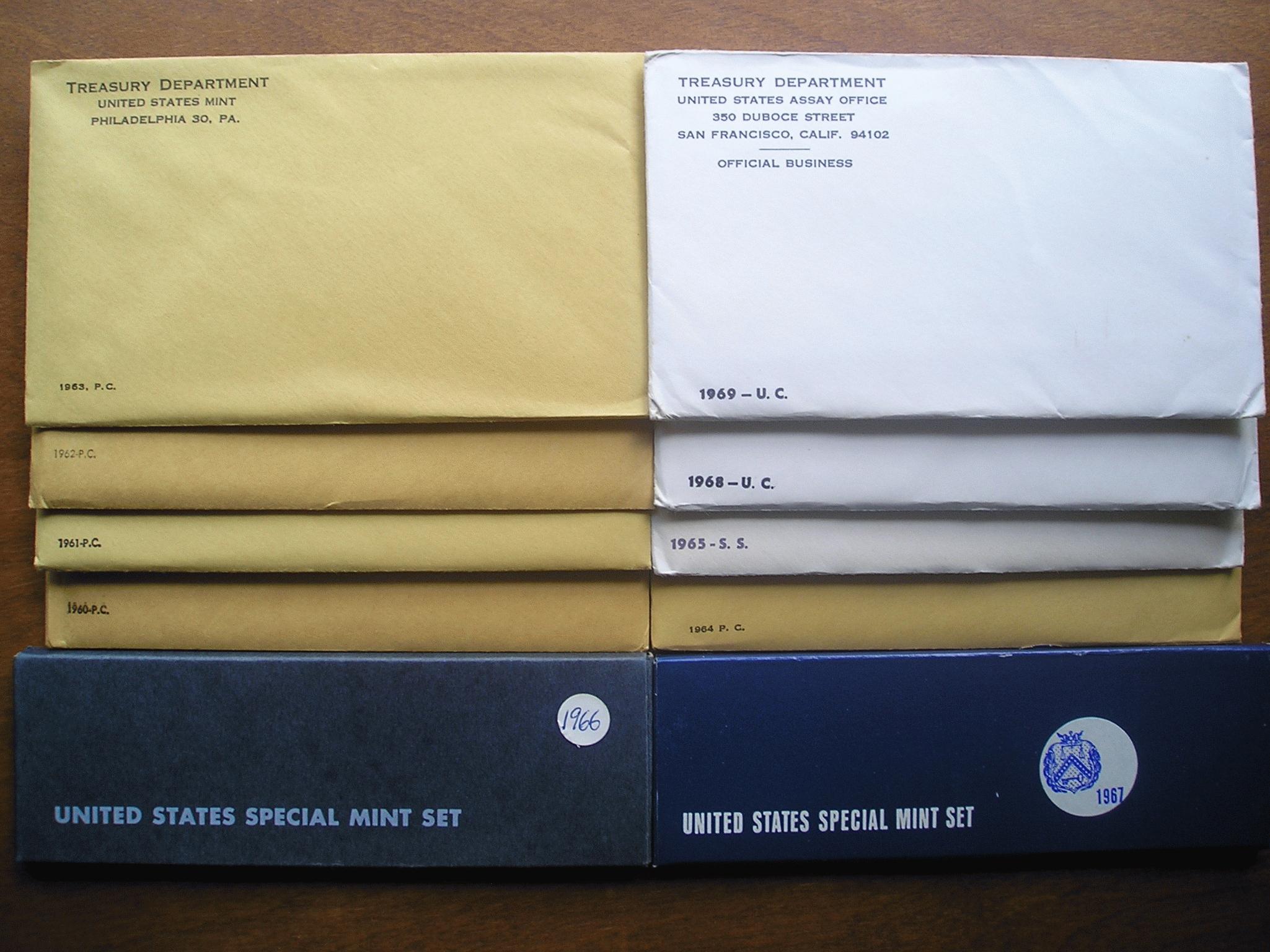 $473,575.00 Potential Value!! TEN (10) Unopened Mint Sets!! 1960-1969! - photo 1