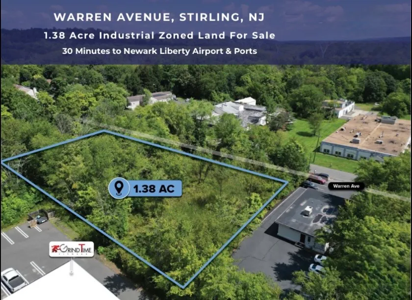1.38Β± Acres Light Industrial Land | 2 Adjoining Lots | Stirling, NJ