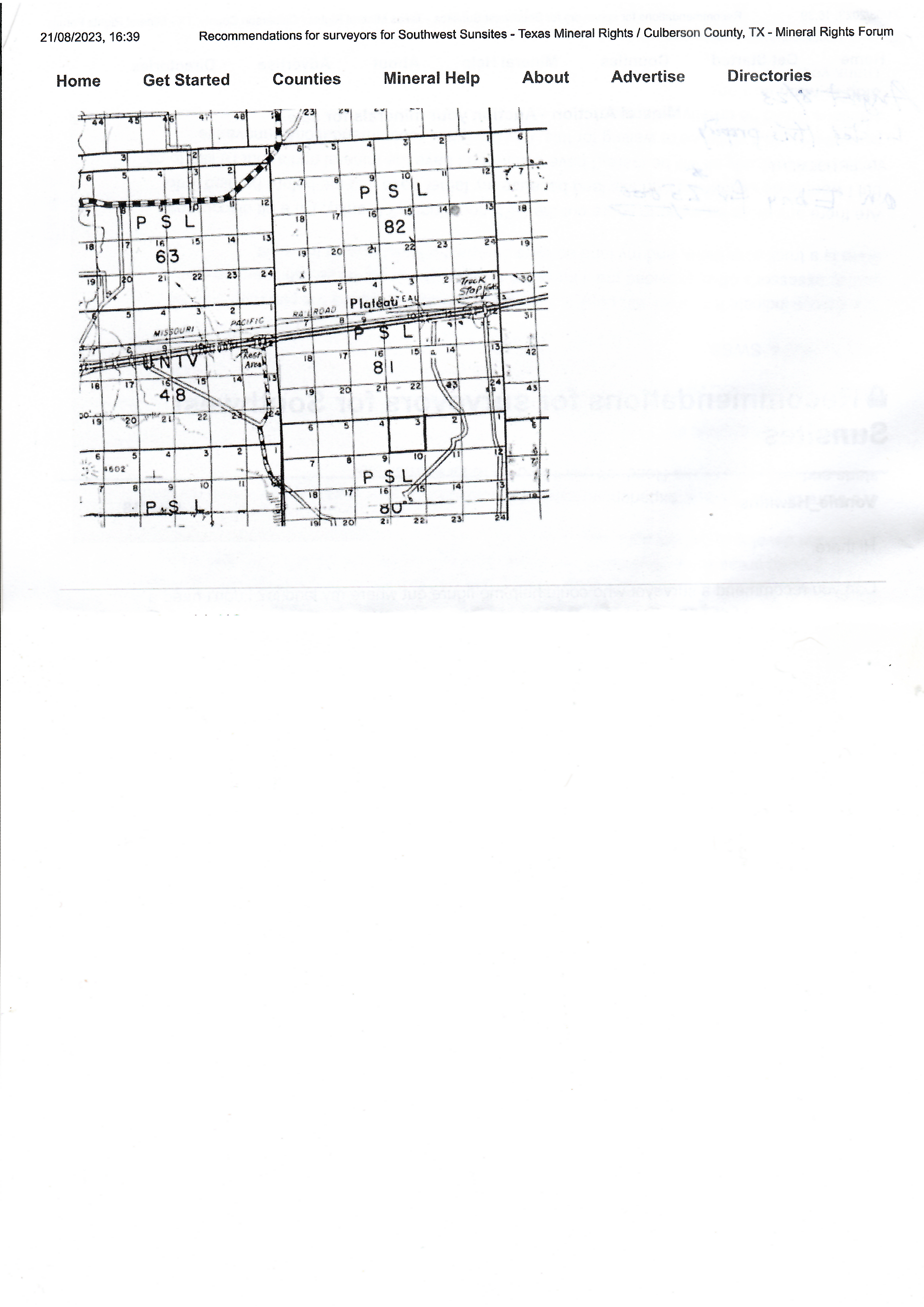 20 acre parcel # : 0007998 in Culberson county Southwest Sunsite subdivison - photo 1