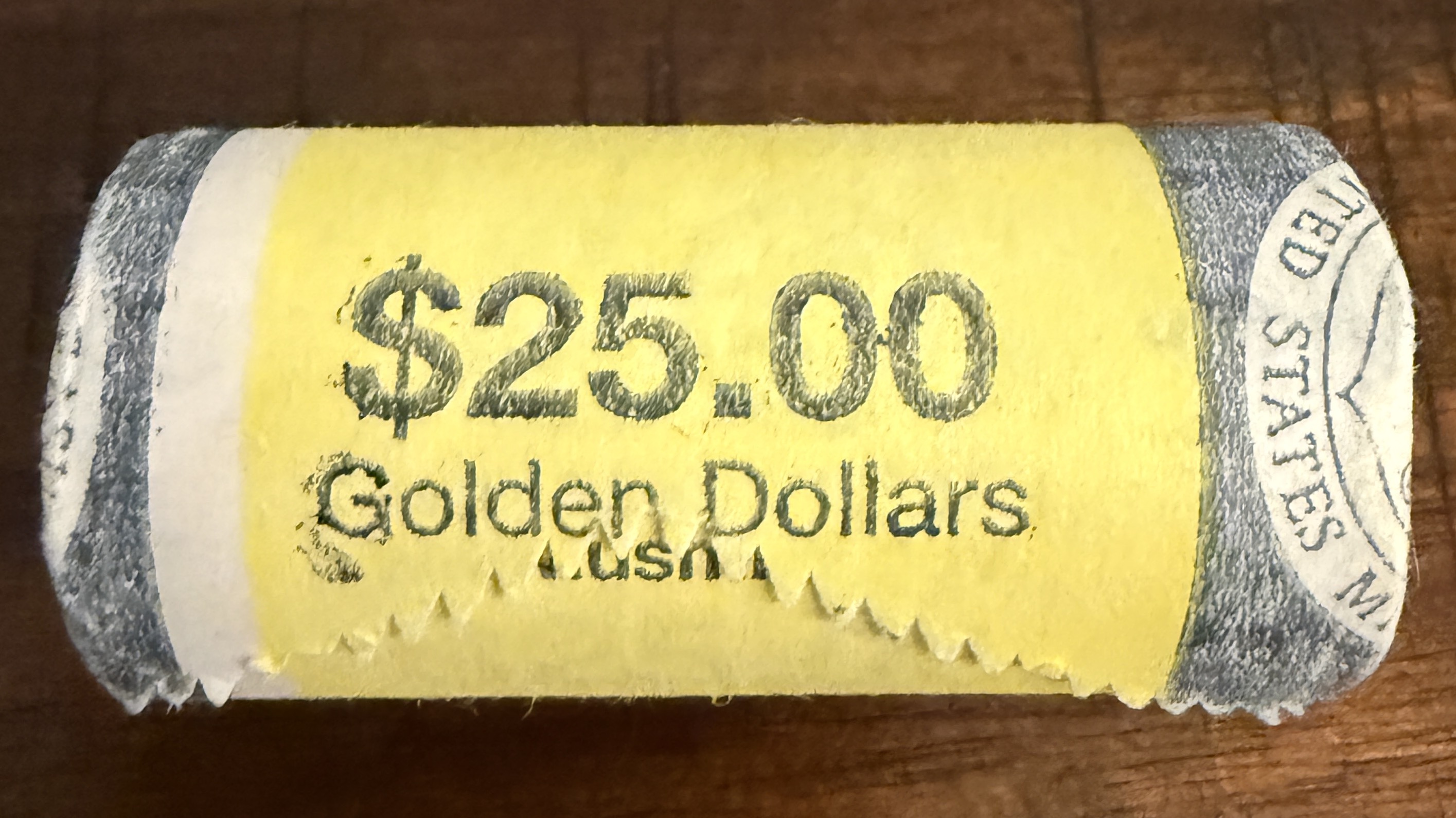 $250,000.00 Inside? Unopened Mint Roll - 2000D Sacagawea Dollars! - photo 1