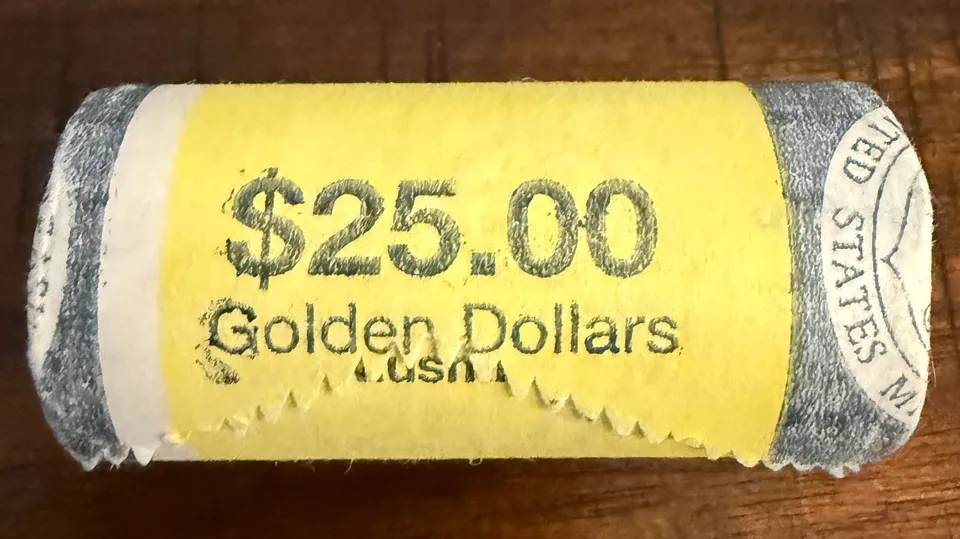 $250,000.00 Inside? Unopened Mint Roll - 2000D Sacagawea Dollars!