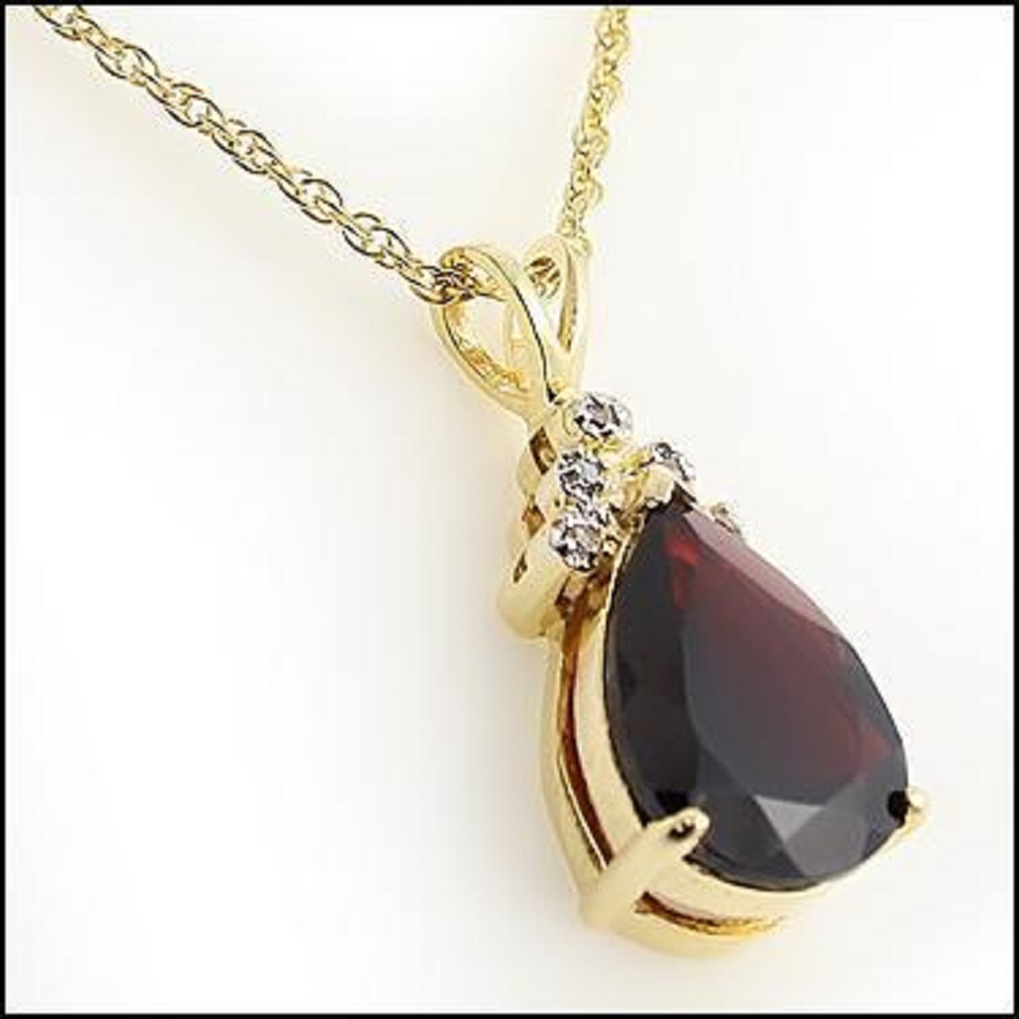 $1,975 Value! 3.79 Ctw Natural Garnet & Diamond Designer Necklace NEW - photo 1