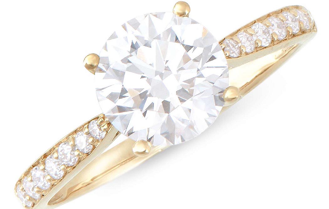 $12,995 Value! 2.18 Ctw IGI Certified Lab Diamond 14K Gold Designer Ring E-F VVS new NEW - photo 1