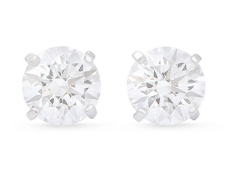 $6,795 Value! 2.06 Cts IGI Certified Lab Grown Diamond 14K Gold Earrings E-F VVS NEW - photo 1