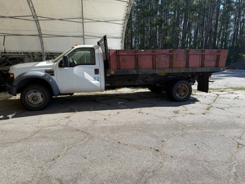 2008 Ford F-450 Flatbed Dump Truck — photo 1