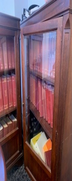 Wooden Double Glass Bookcase — photo 1