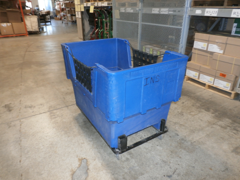 Mail Distribution Bins on Wheels