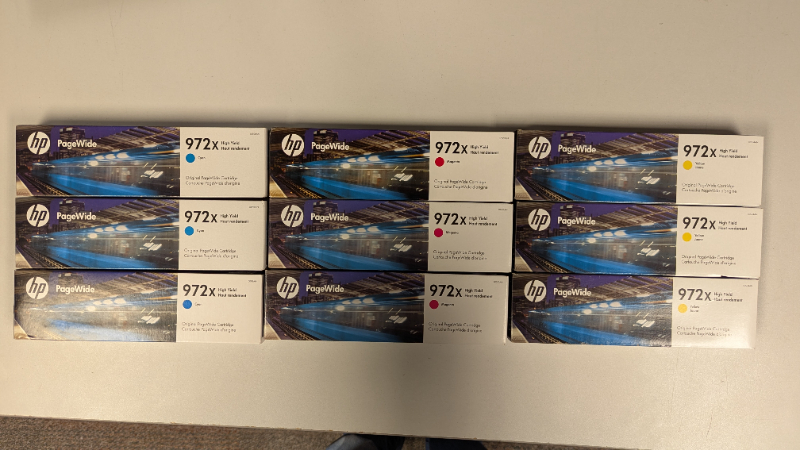 HP 972x PageWide toners