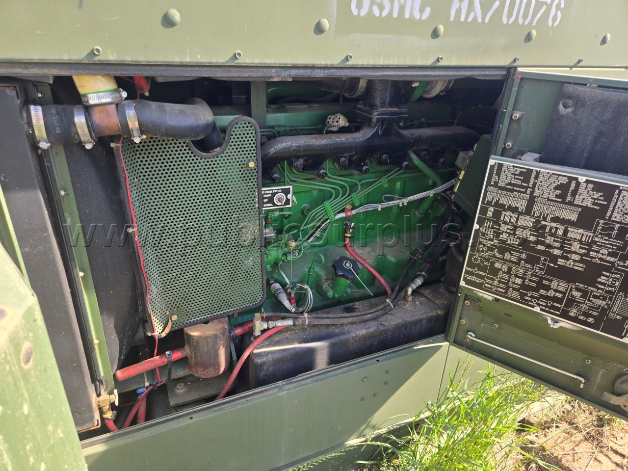 00099134 2010 L3 OFNW8 MEP-806B DIESEL ENGINE GENERATOR SERIAL# HX70076 - D2 - photo 4