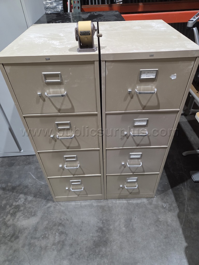 (2) 4-Drawer Filing Cabinets - photo 2