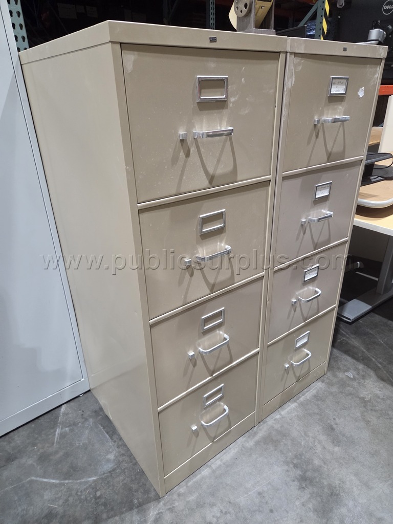 (2) 4-Drawer Filing Cabinets - photo 4