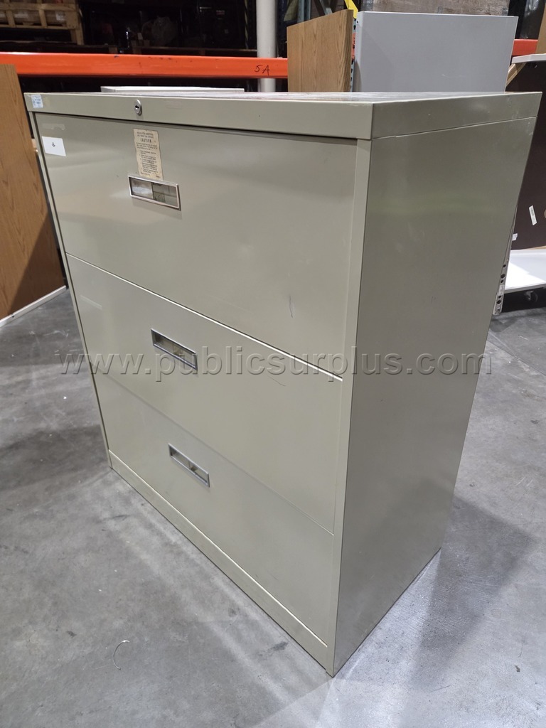 3-Drawer Wide Filing Cabinet - photo 2