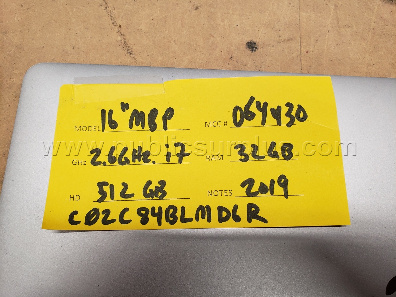 2019 MacBook Pro 16" LOT 5131 - photo 4