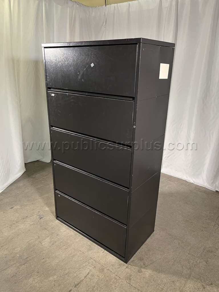 Herman Miller 5-Drawer Lateral File Cabinet (Black) - 3314 - photo 2