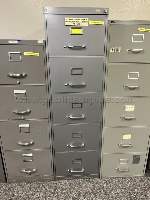 Metal Filing Cabinets LOT Q(4) #2 - photo 4
