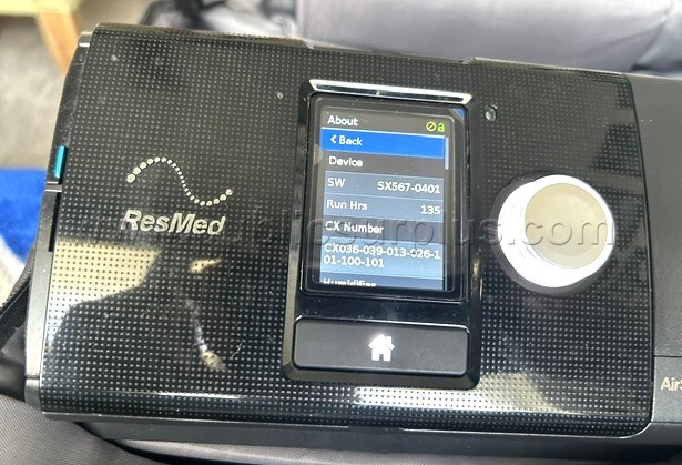 RESMED AIRSENSE 10 AUTOSET  CPAP MACHINE2 135 RUN HOURS AND 3 ACCESSORIES - photo 2