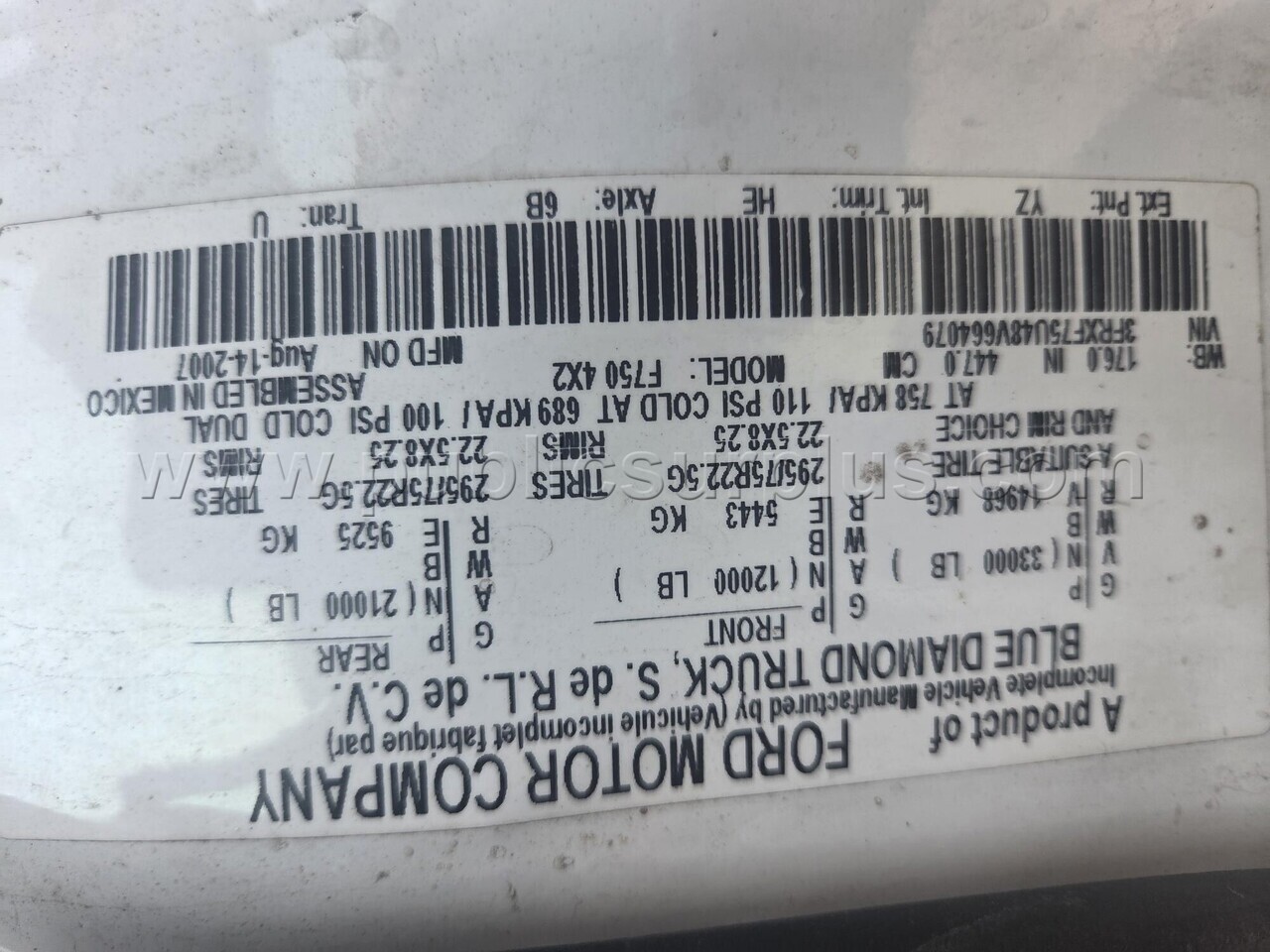 2008 Ford F750 Chip Truck - photo 3