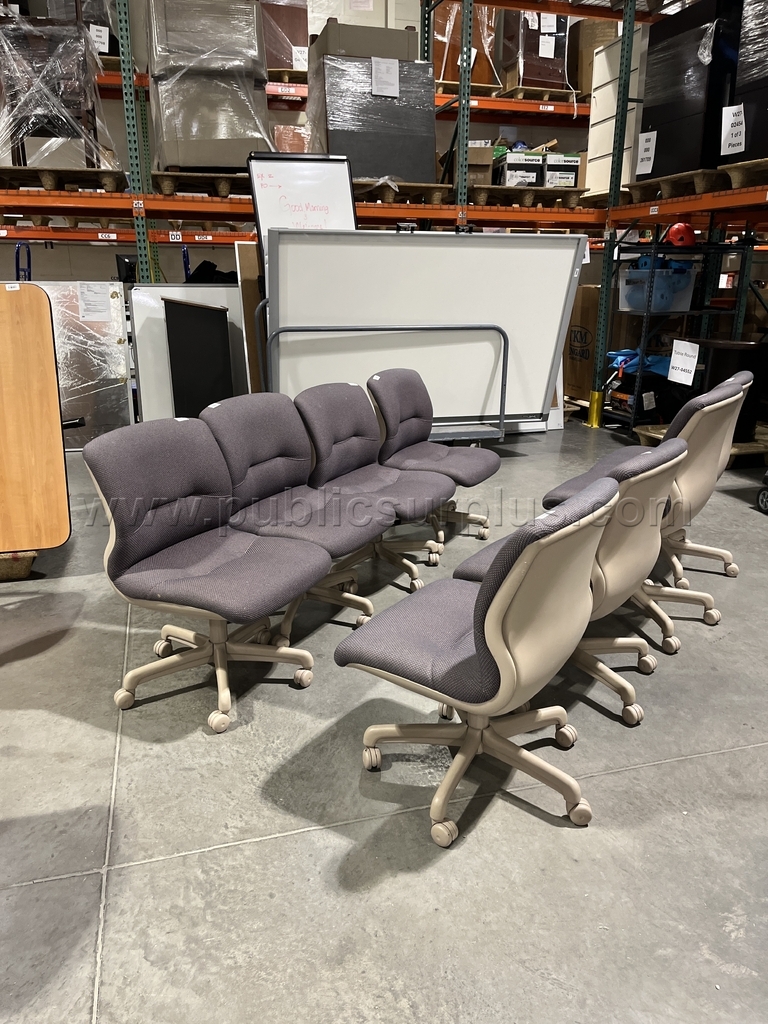 Rolling Conference Chairs-Lot of Eight- UU2-ZW - photo 4