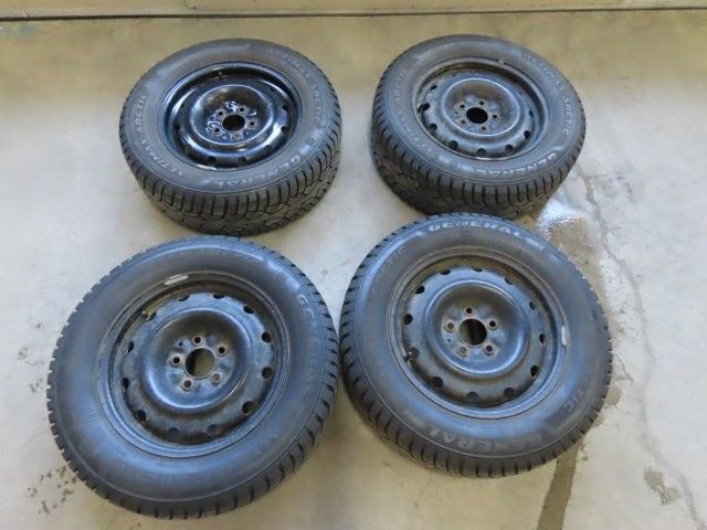 Set Of 4 Steel Rims On Tires (P) - photo 1