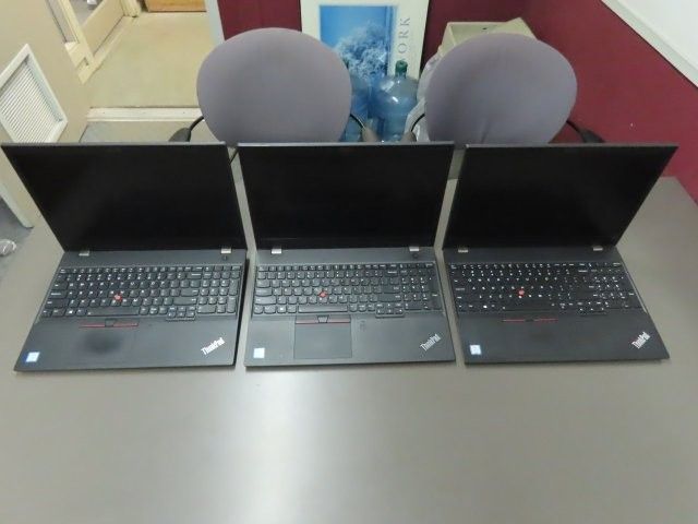 Lot Of 3 Lenovo Thinkpad T580 Laptops (P)