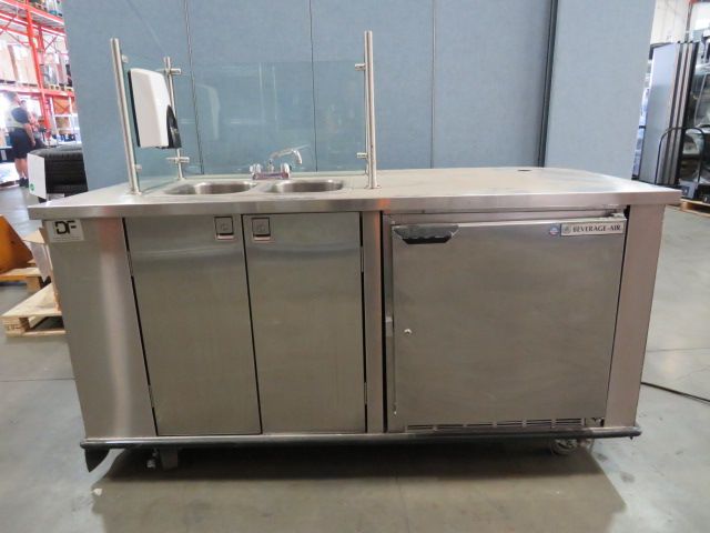 Commercial Sink with Fridge Unit (S)