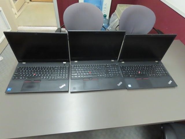 Lot Of 3 Lenovo Thinkpad Laptops (P)
