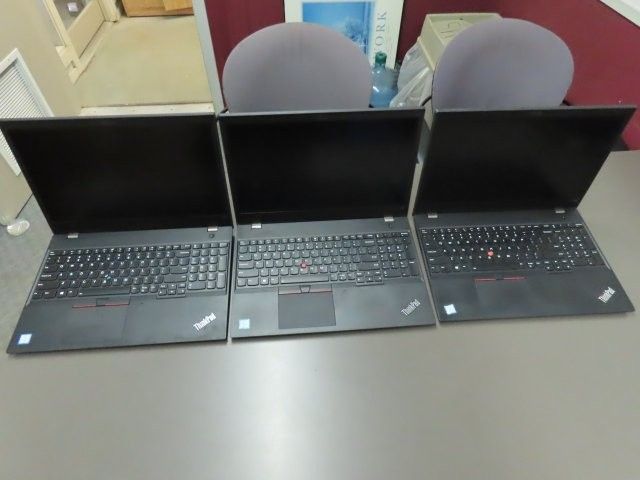 Lot Of 3 Lenovo Thinkpad T580 Laptops (P)