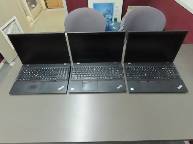 Lot Of 3 Lenovo Thinkpad T580 Laptops (P)