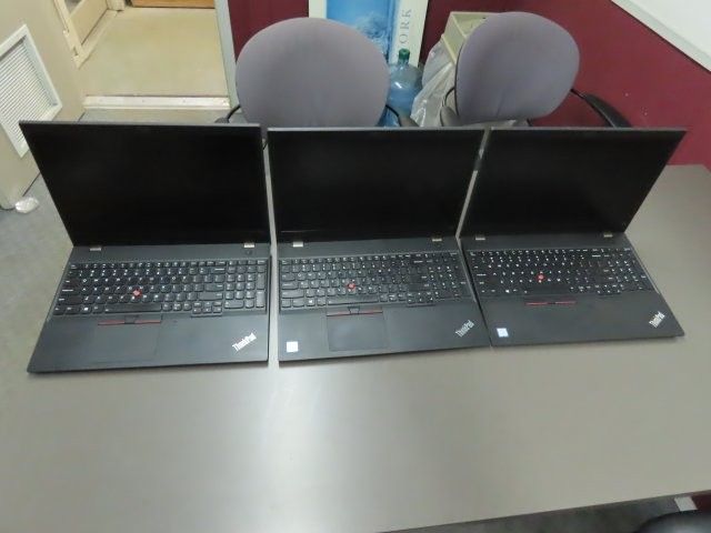 Lot Of 3 Lenovo Thinkpad T580 Laptops (P)