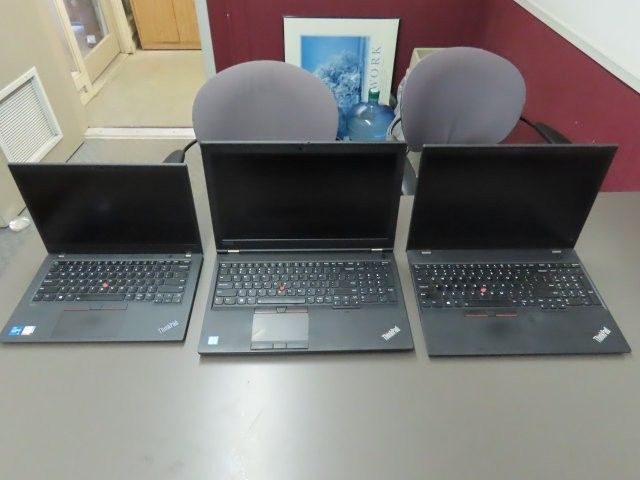 Lot Of 3 Lenovo Thinkpad Laptops (P)