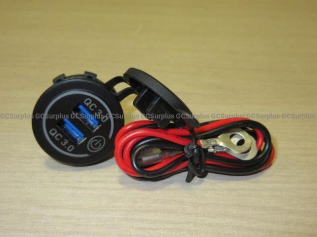 Dual USB Power Outlets with Fused Wiring Harnesses