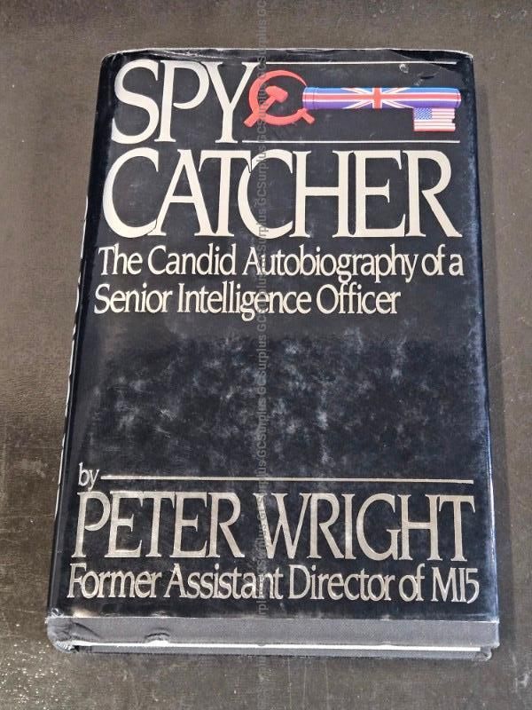 Hardcover Book "Spy Catcher"