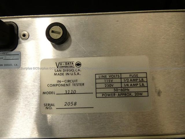 VuData, In Circuit Component Tester