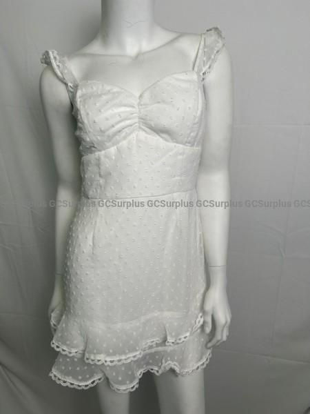 Lucy in the Sky Dotted Ruffle Sweetheart Dress - Size US M - photo 1