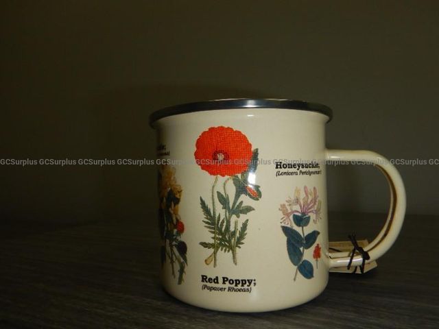 Set of 12 Gift Republic Metal and Enamel Mugs
