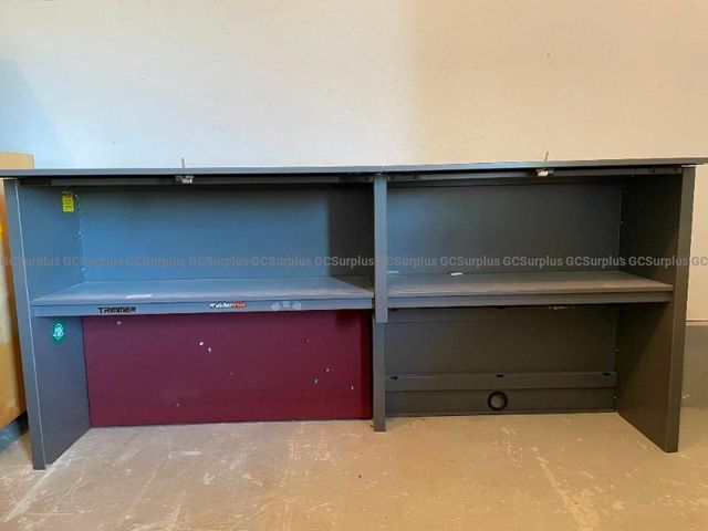 Two Metal Desk Hutches