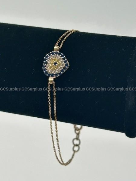 14k Gold Bracelet with Stones