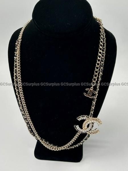 Chanel Gold-Tone Double C Necklace