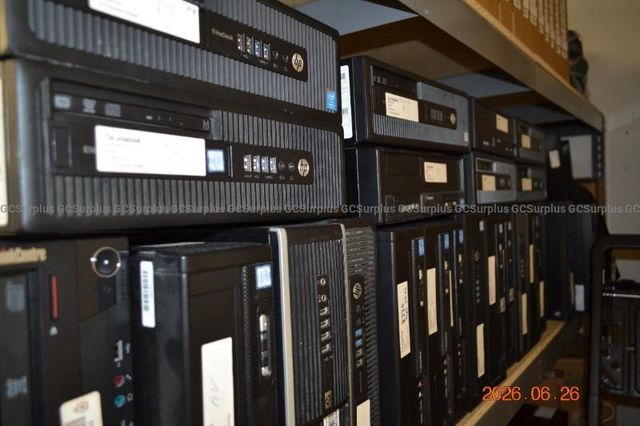 Assorted Desktop Computers and Monitors
