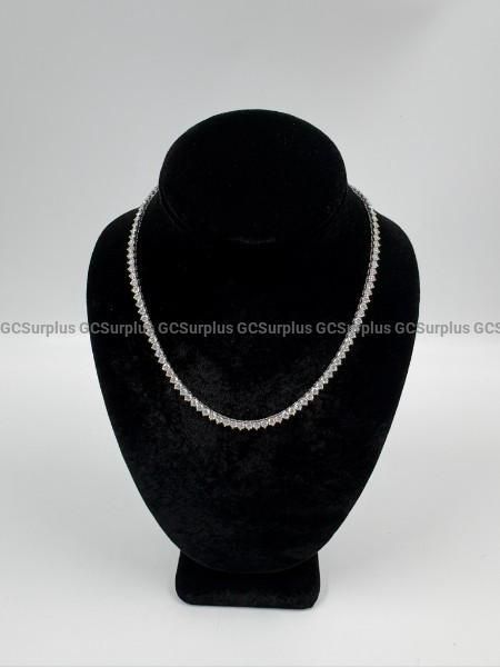 14k White Gold Diamond Necklace