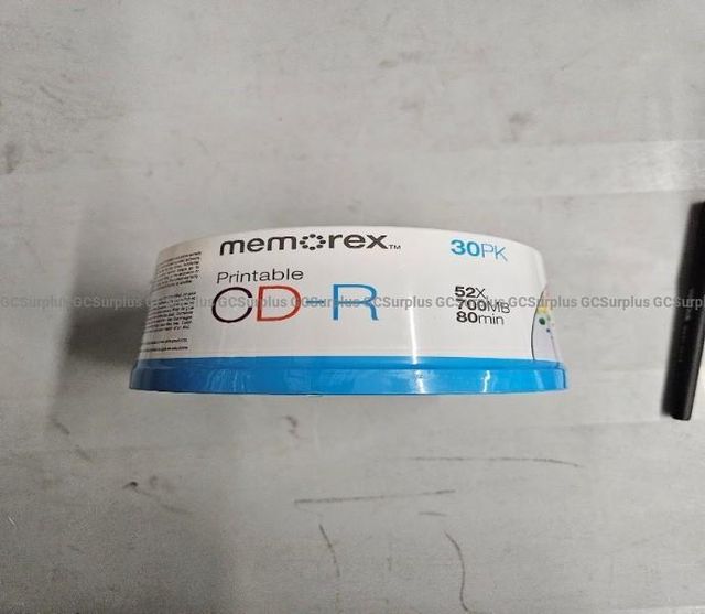 Memorex Printable CD-R Recordable Disc Spindle - 30 Pack