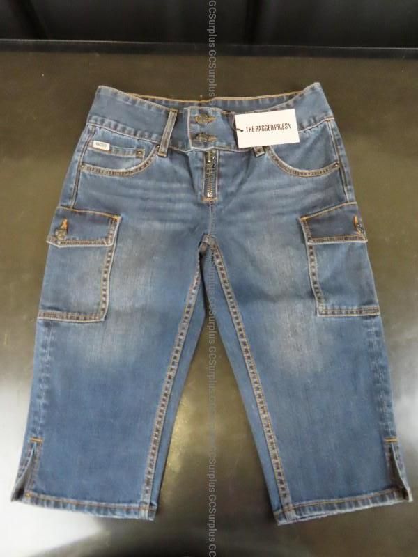 The Ragged Priest Stretch Indigo Denim Capris With Pockets Lot (Sizes 28-30) - photo 1