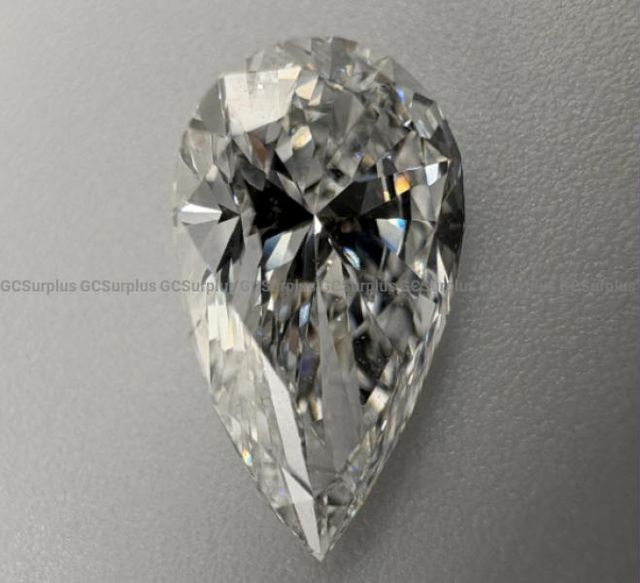 Laboratory-Grown Pear-Shaped Diamond