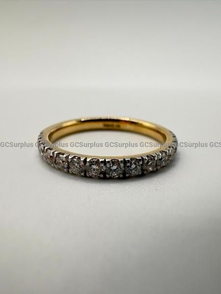 14k Yellow Gold Laboratory-Grown Diamond Band - Size 6.75